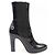 Chanel G30090X31136 Lackleder-Stiefel Schwarz