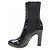 Chanel G30090X31136 Lackleder-Stiefel Schwarz - Ansicht 2