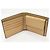 Michael Kors Cooper Billfold With Coin Pocket PVC Canvas Leather Wallet Beige Yellow - view 3