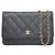 Chanel Chain Wallet Caviar Leder 2way Schultertasche Schwarz