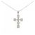 Autre Marque Collana con Croce di Diamanti Au750 Argento
