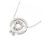Autre Marque Collana Fiore in Acquamarina 2way in Oro Bianco K10 Argento - vista 4