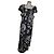 Vestido largo Twin Set de algodón negro blanco
