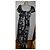 Vestido largo Twin Set de algodón negro blanco - vista 3