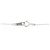 Autre Marque Collana con Croce in Oro Bianco K10 e Zirconia Cubica Argento - vista 5