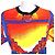 Camiseta Louis Vuitton City Print LVChain Roja Multicolor - vista 4