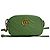 Borsa a tracolla in pelle Gucci GG Marmont Verde Verde chiaro - vista 2