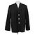 Marni Completo con blazer e pantaloncini neri a righe Nero