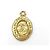Collana con pendente Chanel CC Coco Letter in metallo con perle finte D'oro