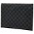 Louis Vuitton Damier Graphite Alpha Triple Pouch Set Nero - vista 3
