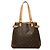 Sac à l'épaule vertical Louis Vuitton Monogram Batignolles Marron