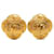 Chanel Coco Mark Vintage Arabesque Pattern Clip-Ohrringe Golden  - Ansicht 1