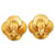 Chanel Coco Mark Vintage Arabesque Pattern Clip-Ohrringe Golden  - Ansicht 2