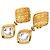 Orecchini Chanel Matelassé Vintage Swing D'oro