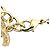 Bracciale con charm Chanel placcato oro - vista 2