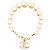 Bracciale con charm Chanel placcato oro - vista 3