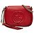 Borsa a Spalla Gucci Soho Interlocking G Chain Rosso