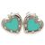 Orecchini Tiffany & Co. Return to Mini Love Heart Argento Blu - vista 2