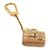 Portachiavi Louis Vuitton Portefeuille Speedy Inclusion Beige D'oro