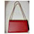 Yves Saint Laurent Sac Saint Laurent Kate en cuir rouge avec pompon  - vue 7