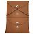 Hermès Mini Wallet Calvi Duo Compact, Epsom Calfskin, Gold Golden Light brown