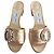 Sandali Jimmy Choo Granger con decorazioni in cristallo Rose Gold