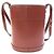 Céline Borsa a tracolla Celine Triomphe in pelle rosso-marrone - vista 2