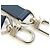 Tracolla Louis Vuitton Taiga Blue Marine Blu navy - vista 3