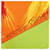 Silk In Hermès Sciarpa in seta Hermes "La Tour Eiffel S'envole" Arancione Verde chiaro - vista 2