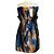 Vestido sin mangas con estampado de plumas Marni Naranja / Azul / Negro Multi Multicolor - vista 3