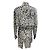 Autre Marque Camicia Capa Grembiule in Popeline di Cotone con Stampa Floreale Graffiti Nero / Bianco Rosetta Getty - vista 3