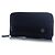 Clutch continental de piel con estampado FF Fendi Negro Gris - vista 2