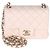 Timeless Chanel Mini Square Flap Bag aus rosa gestepptem Lammleder Pink