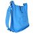 Hermès Bleu Hydra Clemence Evelyne 33 GM PHW Blu - vista 4