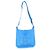 Hermès Bleu Hydra Clemence Evelyne 33 GM PHW Blu - vista 5