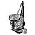 Chanel White Black Nylon Printed Coco Neige Rucksack Schwarz - Ansicht 3