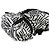 Chanel White Black Nylon Printed Coco Neige Rucksack Schwarz - Ansicht 6