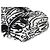 Chanel White Black Nylon Printed Coco Neige Rucksack Schwarz - Ansicht 7