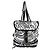 Chanel White Black Nylon Printed Coco Neige Rucksack Schwarz - Ansicht 8