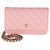 Portafoglio con catena Chanel Pink Quilted Caviar Rosa - vista 8