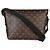 Messenger magnetico in tela Monogram Macassar Louis Vuitton Marrone - vista 2