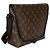 Messenger magnetico in tela Monogram Macassar Louis Vuitton Marrone - vista 4
