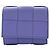 Cassette Cartera de piel de becerro tríptico Bottega Veneta morada Púrpura