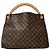 Borsa a Spalla Louis Vuitton Artsy MM Marrone - vista 2