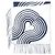 Hermès Hermes Casaque Vague Cashmere Stole Crudo Blu navy - vista 3
