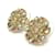 Orecchini Chanel Gold Stud D'oro  - vista 3
