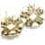 Orecchini Chanel Gold Stud D'oro  - vista 6
