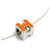 Hermès Hermes Necklace Cage d'H Metal Orange Silver Silvery  - view 2