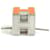 Hermès Hermes Necklace Cage d'H Metal Orange Silver Silvery  - view 3