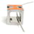Hermès Hermes Necklace Cage d'H Metal Orange Silver Silvery  - view 4